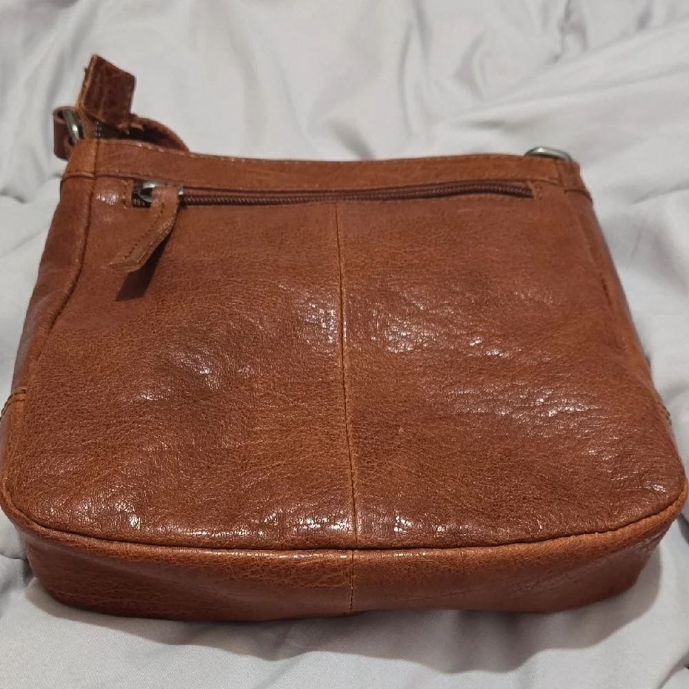 Brown Leather Crossbody Bag by Spikes & Sparrow - Picture 3 of 9